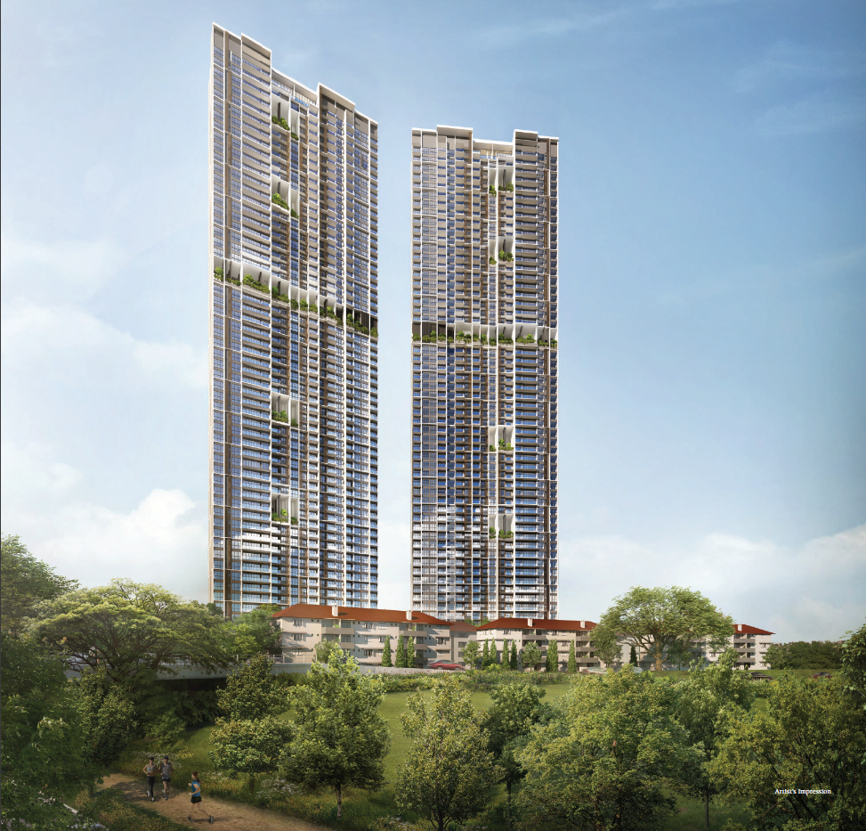 Avenue South Residence for sale external view of 56-storey twin towers
