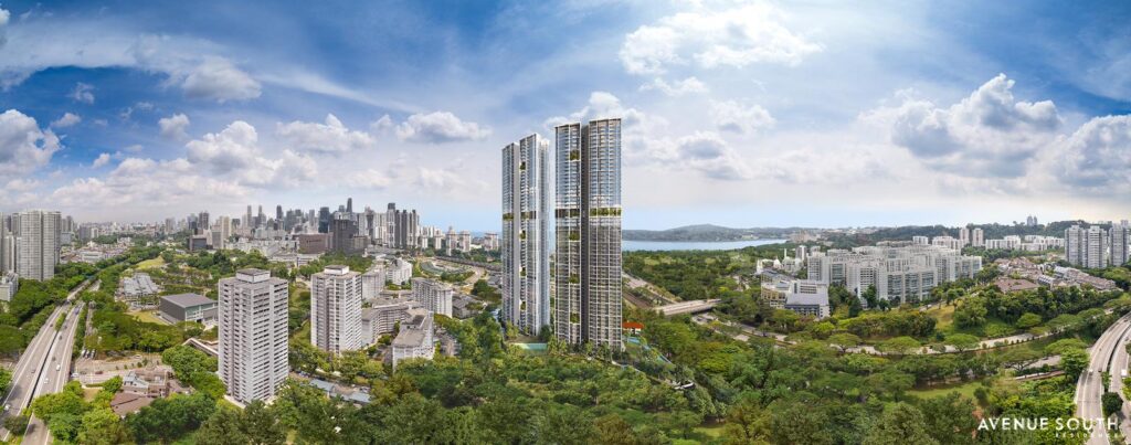 Avenue South Residence for sale external twin 56-storey towers view